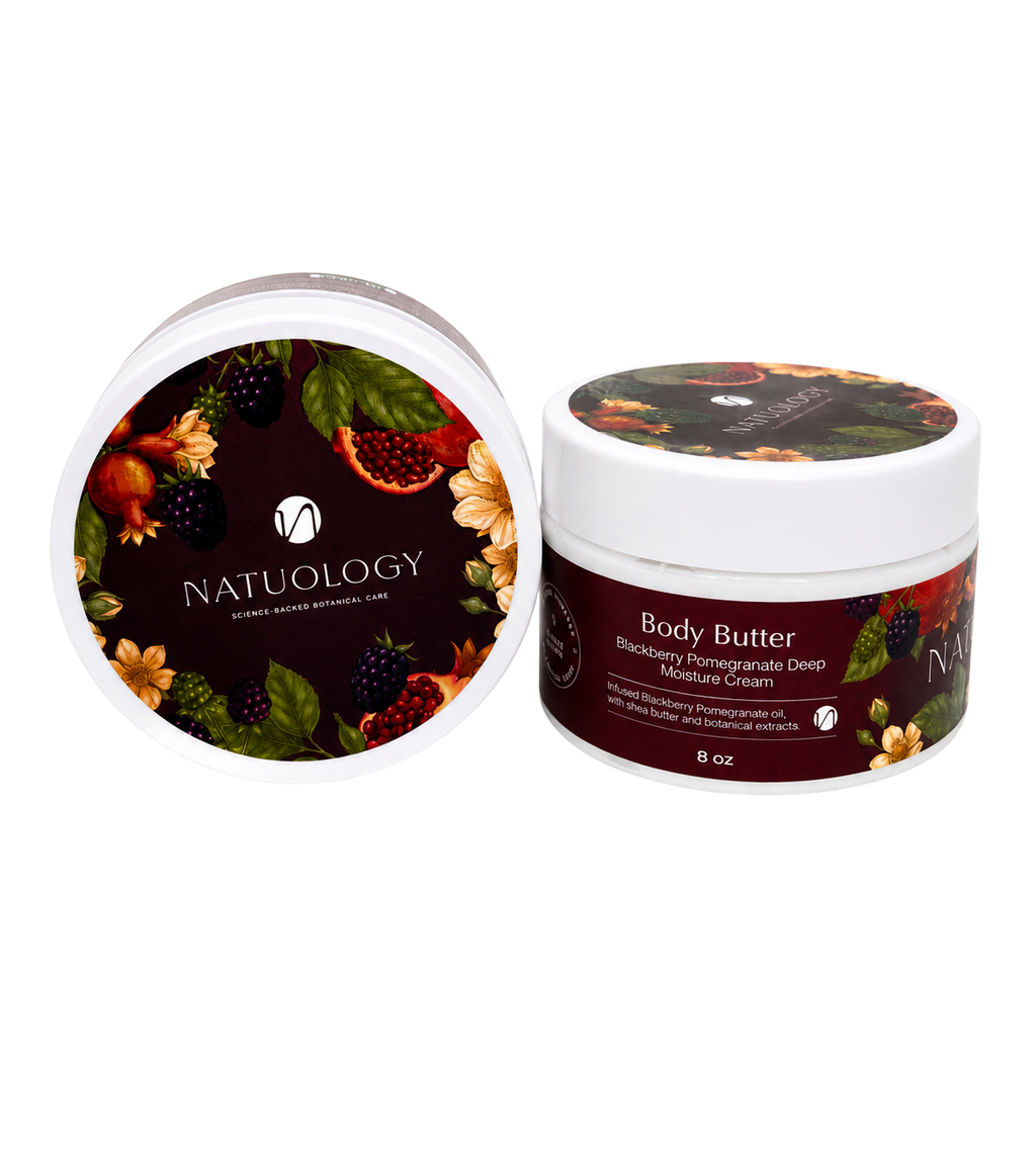 Blackberry Pomegranate Body Butter for Dry Skin | Natuology