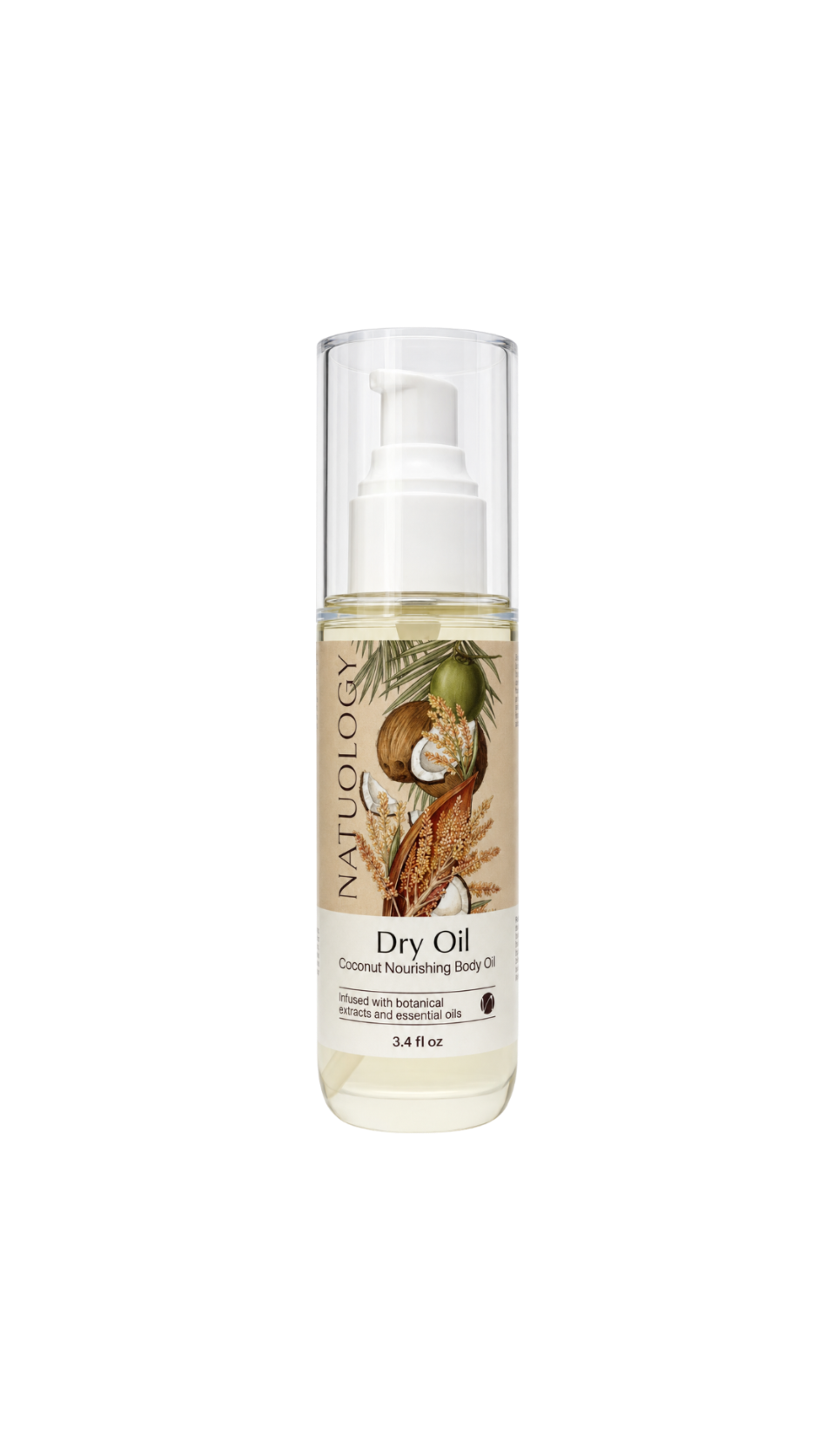 Natuology Coconut Dry Body Oil – Lightweight Moisturizing Oil