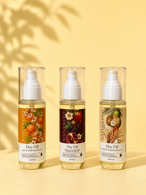 Natuology Apricot Dry Body Oil – Lightweight Moisturizing Oil